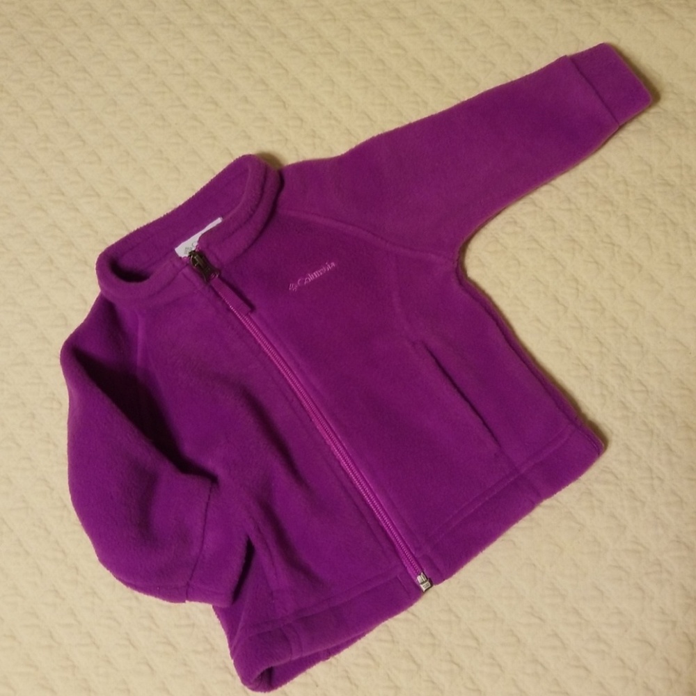Like new Columbia soft fleece baby girl jacket